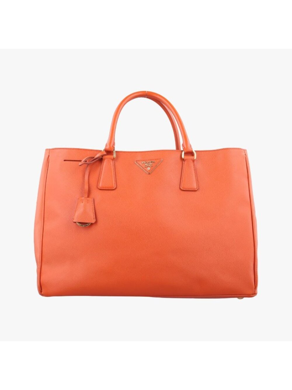 Prada Galleria Orange Saffiano Leather